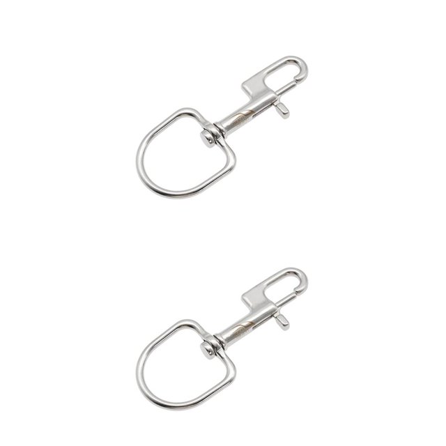 Naiovety Perno de acero inoxidable Gancho a presión Flexible Giratorio Buceo Ganchos submarinos Accesorios BCD 110 MM Gancho único Type1 NO1