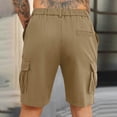 thumbnail image 3 of Zimjoy Men's Cargo Shorts Classic 10" Inseam Relaxed Fit Casual Outdoor Work Shorts with Multi Pocket for Fishing Camping Golf, Khaki 2XL, 3 of 5