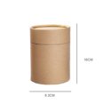 thumbnail image 3 of Langgg Canisters Kraft Paper Tea Box Dried Fructose paper Retro kraft tea storage can Container Tea Packing Box Caddy Storage Bottle, 3 of 9