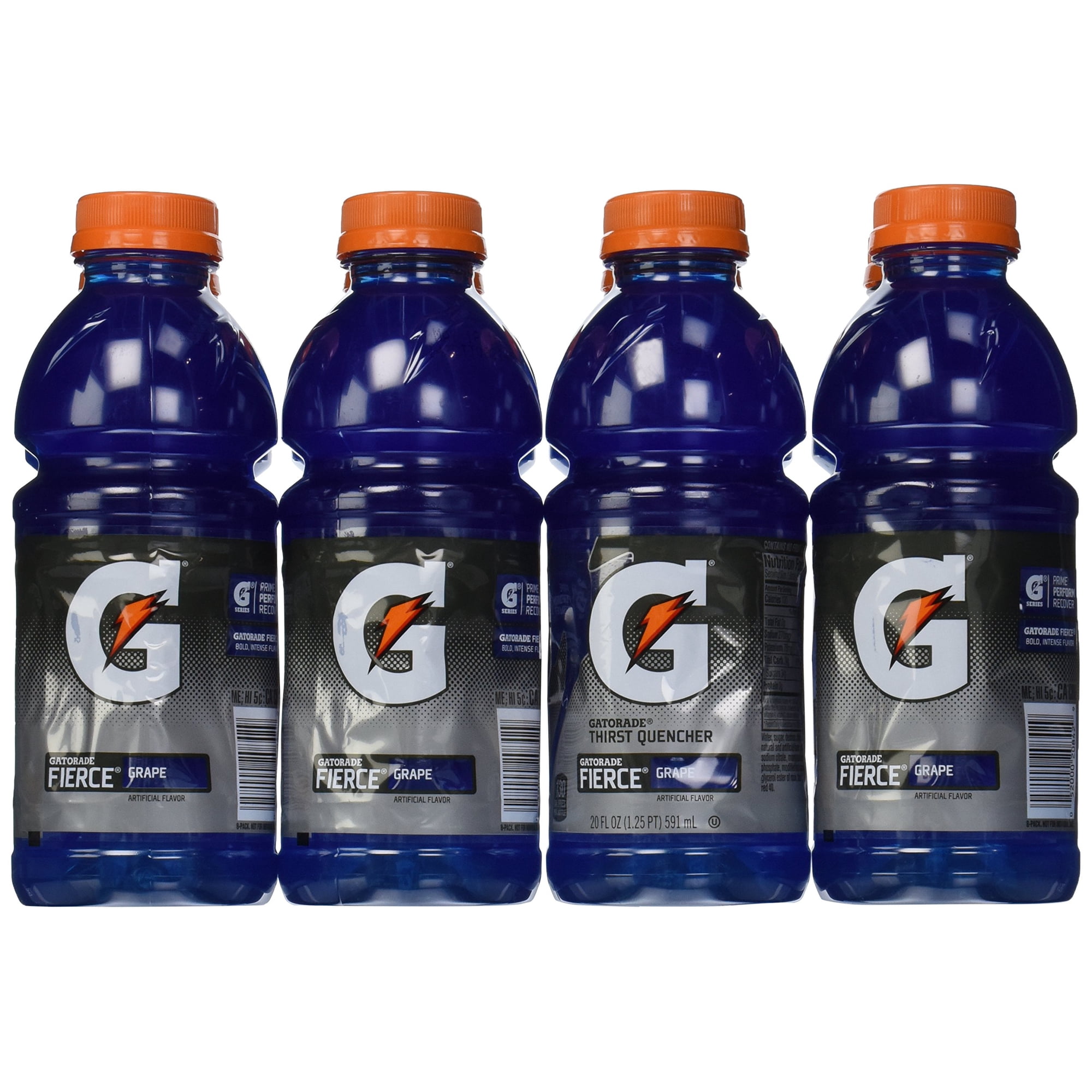 Gatorade Wide Mouth Fierce Grape, 8 Ct, 20 Oz