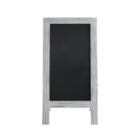 Alamont Home - Canterbury 20"W x 2-26"D x 40"H Magnetic A-Frame Chalkboard - White Wash