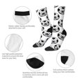 thumbnail image 3 of Logiee Happy Soccer Print Adult Socks for Men & Women,Calf Socks, Ankle Socks,Boots Socks,Breathable Casual Sock,Unisex Crew Socks, 3 of 6