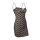 thumbnail image 4 of Vestido corto sin espalda con cuello cuadrado ahueca hacia fuera el traje de vacaciones para mujer Kuymtek Negro T S para Mujer, 4 of 9
