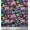 Black, variant on Soimoi Purple Silk Fabric Leaves,Pink Flower & Butterfly Printed Fabric 1 Yard 42 Inch Wide