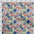 thumbnail image 3 of Soimoi Watercolor Floral Printed, Cotton Satin Spandex, Sewing Fabric by The Yard 54 Inch Wide, Decorative Fabric for Dresses and Home Accents, Multicolor, 3 of 5