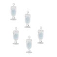 thumbnail image 5 of 5pcs 1/12 Dollhouse Miniature Sweet Candy Jar with Fake Candies Light Blue, 5 of 5