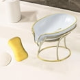 thumbnail image 2 of Jabonera, jabonera, jabonera, bandeja de drenaje, jabonera para lavabo de ducha blanco, 2 of 7
