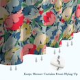 thumbnail image 6 of Pioneer Flower Floral Print Pattern Shower Curtain 72"x84" ,Bathroom Decorative Shower Curtains Set with 12 Hooks,Modern Waterproof Washable Shower Curtain, 6 of 6