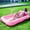 Pink, variant on Inflatable Tanning Pool Lounger Float with Sprinkler, Pool Float Adult with Pillow & Cup Holder, Sunbathing Blow Up Tanning Bed, Suntan Tub Raft Floatie for Backyard Summer Water Party Extra-Large