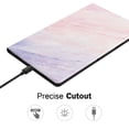 thumbnail image 3 of Marble Pattern Case for Samsung Galaxy Tab A7 10.4" (2021) (SM-T500) Tablet - TECH CIRCLE Slim Thin Lightweight Case Protective Flip Smart Stand Cover (Pink Blue Marble), 3 of 7