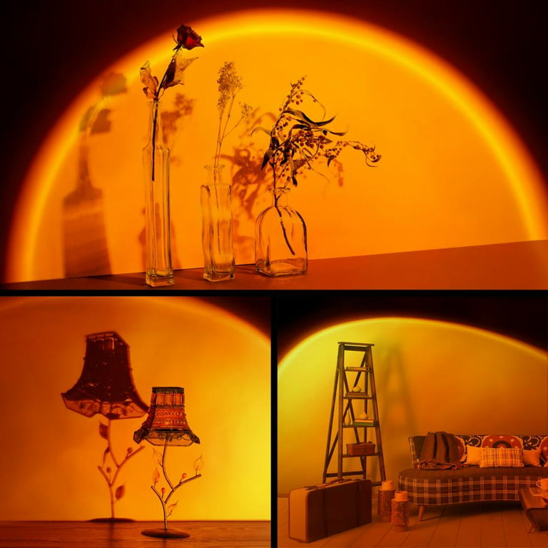 WARMHEART Sunset Lamp, Sunset Lamp Projector, USB Projection Night