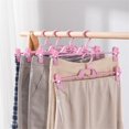 thumbnail image 2 of 10pcs Pants Hangers Plastic Space Saving Non-Slip Skirt Hangers with Clips, 2 of 3