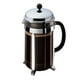 thumbnail image 1 of Cafetera de prensa francesa Bodum Chambord de 51 oz, vidrio de borosilicato de alto calor, acero inoxidable pulido – Fabricada en Portugal, 1 of 4