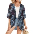 thumbnail image 2 of Shine Up Blouses for Women Print Kimono Plus Size Clothes Summer Casual Swimsuits Coverup Tops, 2 of 6