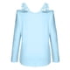 thumbnail image 5 of ICHUANYI Clearance Fashion Women's V-Neck Casual Long Sleeve Lace Patchwork Solid Blouse To(Blue, S) ICHUANYI WER2023080907588, 5 of 6
