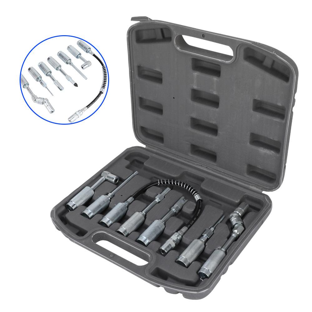 Mgaxyff 7PCS Replacement Grease Gun Adapter Fitting Lubrication