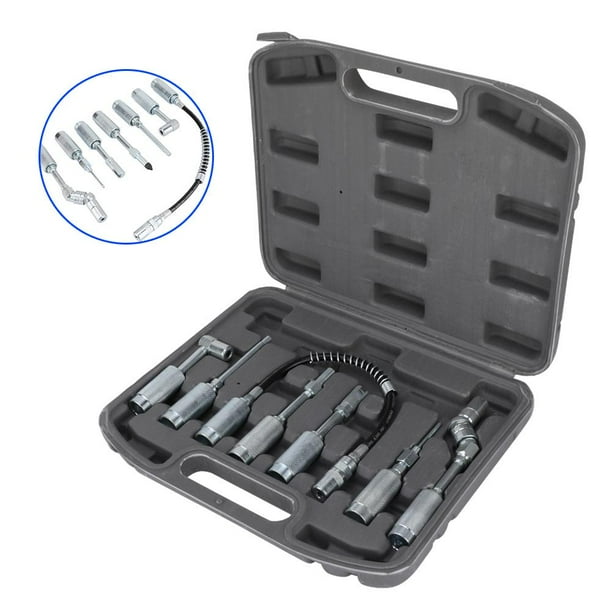 Mgaxyff 7PCS Replacement Grease Gun Adapter Fitting Lubrication
