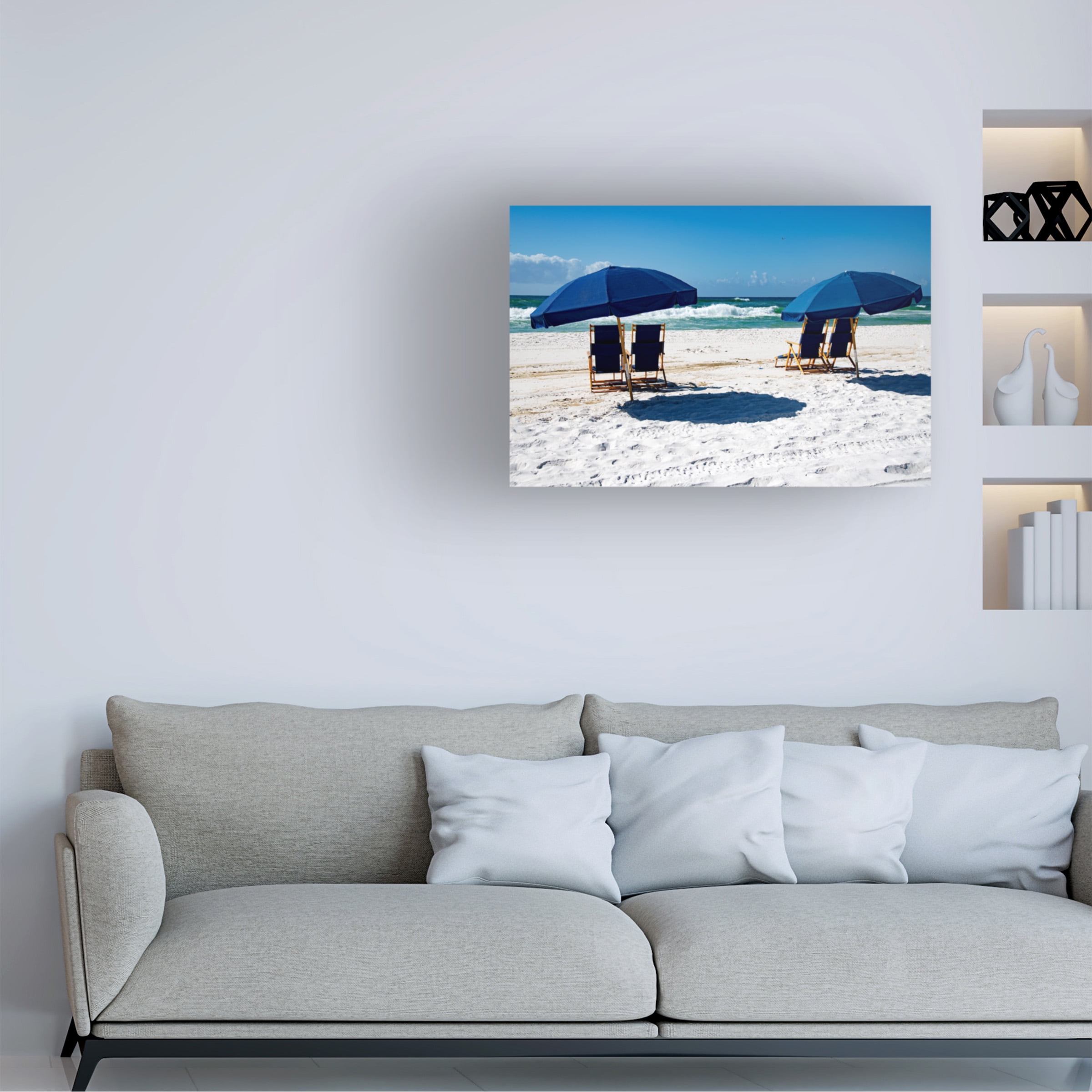 Robert Michaud 'Beach Umbrella 1' Canvas Art