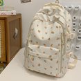 thumbnail image 3 of Backpack For School Floral Lightweight Sports Backpack Multi Functional Gym Travel Tote Bag Secure Zipper External Storage Pockets, 3 of 9