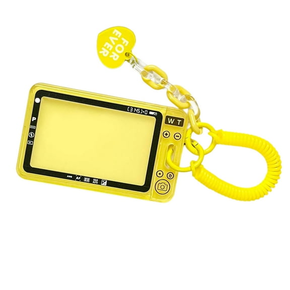 Photocard Holder with Pendant and Retractable Spring Coil Keychain Water Resistant Card Holder Sleeves Hold 1-2 Cards