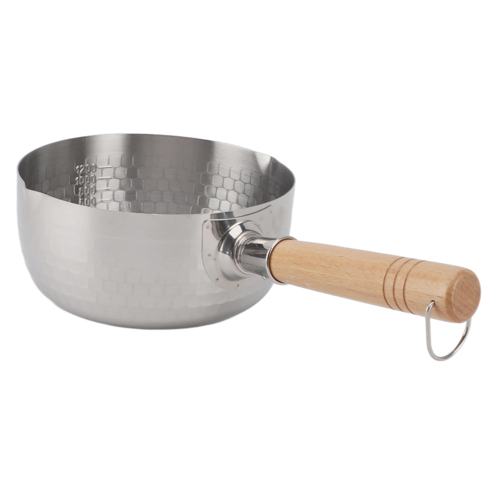 YAHHU 20cm Stainless Steel Instant Noodle Pot – Dual‑Spout, Even‑Heat, Non‑Stick, Gas & Induction‑Ready Cooking Bowl