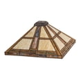 thumbnail image 4 of Meyda Tiffany 141884 Square Prairie 8.25" Tall Lamp Shade, 4 of 5