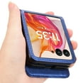 thumbnail image 2 of Allytechgroup Wallet Case for Motorola Moto Razr 2024, Premium PU Leather Slim Fit Cards Holder Shockproof Protective Anti-Scratch Lightweight Phone Case for Moto Razr 2024, Blue, 2 of 5