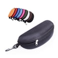 thumbnail image 3 of Yesbay Fashion Portable Zipper Eye Glasses Clam Shell Sunglasses Protect Hard Case Box, 3 of 7
