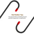 thumbnail image 4 of 2 Pcs Crochets de Support d'Étrier de Frein avec Embouts en Caoutchouc Rouges pour Outils Automobiles (Noir), 4 of 6