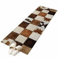 thumbnail image 2 of 2x6 Washable Runner Rug, Denim Cow Non-Slip Hallway Runner for Entryway Kitchen Bedroom, Western Cowboy Indoor Carpet Runner Floor Mat, 2 of 9