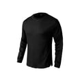 thumbnail image 3 of Frontwalk Men's Tops Long Sleeve T Shirts Waffle T-shirt Mens Regular Fit Basic Tee Crew Neck Pullover Black M, 3 of 7