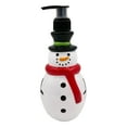 thumbnail image 3 of Holiday Decor Refillable Soap Dispenser, Snowman Santa Christmas Tree Themed Hand Soap Dispenser for Kitchen Countertops Bathroom Sinks,330ml (A), 3 of 6