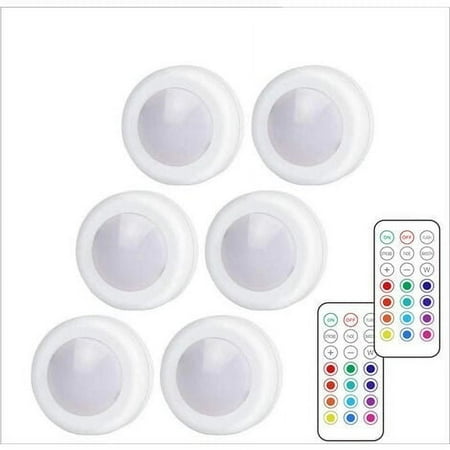 

Closet Lamp RGB LED Cabinet Light with Remote Control Dimmable 13 Colors 4 Modes Battery Operated Night Light for Bedroom Cabinet [Energy Class A+]