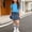 Blue, variant on Boys Girls Denim Overalls Set 3 Piece Summer Playwear Bundle Short Sleeve Top and Denim Romper Short with Matching Socks Toddler Kids Jean Overall Suit Purple Size 11 Years