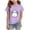 Purple, variant on Gubotare Halloween Clothes for Girls Girl's Short Sleeve Summer Shirts Top Casual Cute Crew Neck Blouses Tops Size 9-10 (Yellow,9-10 Years)