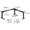 thumbnail image 4 of Stand Up Desk Store Triple Motor Electric L-Shaped Corner Standing Desk EZ Assemble Frame with Adjustable Width (White, Frame Only), 4 of 5