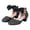 E210-Black, variant on hengsof Girls Sparkle Bow Non Slip Soft Sole High Heel Shoes, Summer Outdoor Comfort Casual Footwear, Kids Dance Princess Shoes