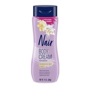 Nair Body Cream Hair Remover, Oat Milk & Vanilla, Body Hair Removal Cream for Women, 7.9 oz
