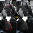 thumbnail image 4 of Bewildely Organizador de coche para hueco de asiento de coche, bolsillo de malla de almacenamiento, bolsa de almacenamiento trasera para coche, organizador Almacenamiento y organización del hogar Bewildely HA025182-00, 4 of 6