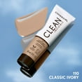 thumbnail image 4 of COVERGIRL Clean Invisible Liquid Foundation, 110 Classic Ivory, 1.0 fl oz, 4 of 15