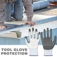 thumbnail image 4 of Horivan Heavy Duty Work Gloves with Non Slip Grip Reinforced Protective Padded Palm for Construction Mechanics Yard Work Gardening and DIY Projects Durable Safety Gloves for Men, 4 of 5