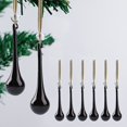 thumbnail image 4 of GQDIN 6pcs Crystal Teardrop Chandelier Pendant Parts Wedding Party Christmas Tree Decorations Ornaments,Large Teardrop Pendant Hanging Ornament for Xmas Tree Winter New Year Party Supplies,5", 4 of 4