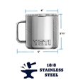 thumbnail image 2 of YETI Rambler 14 oz Stainless Steel Vacuum Insulated Mug with Lid, Navy, 2 of 6