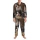thumbnail image 3 of Fotbe Cat Family Pijama de Hombre con Estampado de Manga Larga, Conjunto de 2 Piezas, Ropa de Dormir Suave y Cómoda con Bolsillos-Small, 3 of 7