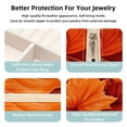 thumbnail image 3 of Maple Leaf Travel Portable Jewelry Box - Square Organizer Box with Bracelet Holder, Earring Organizer – Store Rings, Earrings, Necklaces, Bracelets, and More! Suitable for Girls and Women, 3 of 6