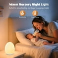 thumbnail image 4 of Night for Kids, Baby Egg for Nursery, 7 Colors Changing & Stepless Dimming, Soft Silicone Touch Night Lamp with 1 Hour Timer, Recharable Nursery Night for Breastfeeding, 4 of 5