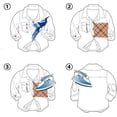 thumbnail image 4 of Set of 4 Iron-on Clothing Sticker Patches with Phoenix Bird Chinese Style Embroidery Applique Big Patches for Jeans Clothes Handbags Caps Curtains Sheets Tablecloths, 4 of 5