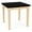 Natural, variant on Lenox Wood Reception Waiting 20x20" Wood End Table / Natural Wood / Black