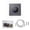 Gray, variant on BIMZUC Smart WiFi Thermostat Electric Floor Heating Controller 16A Digital Temp Control ±1°C Accuracy Color LCD 95-240V (3.4 inches / 8.6 cm) Black