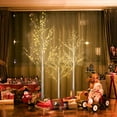 Prelit Birch Tree, 3 Pack 4FT 5FT 6FT Birch Tree with Warm White